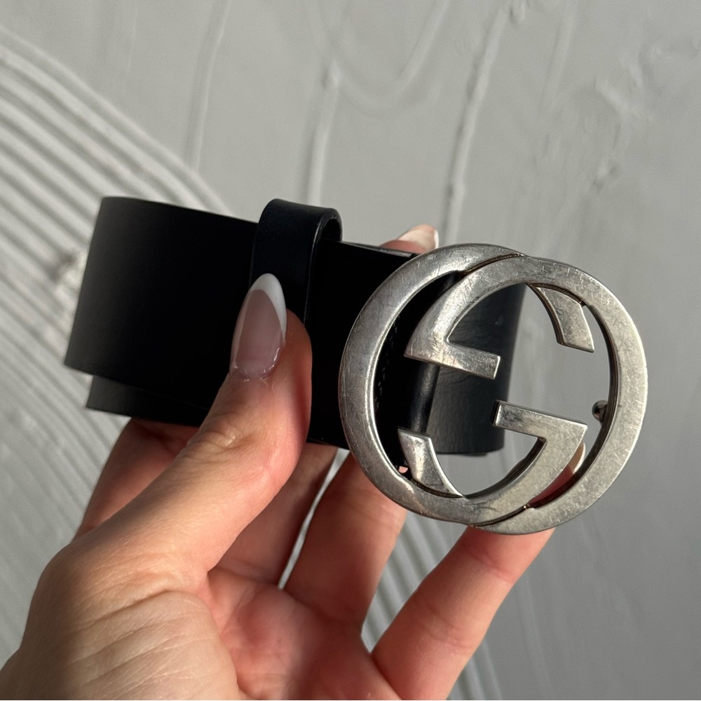 *SOLD* Gucci Vintage Black Leather Belt